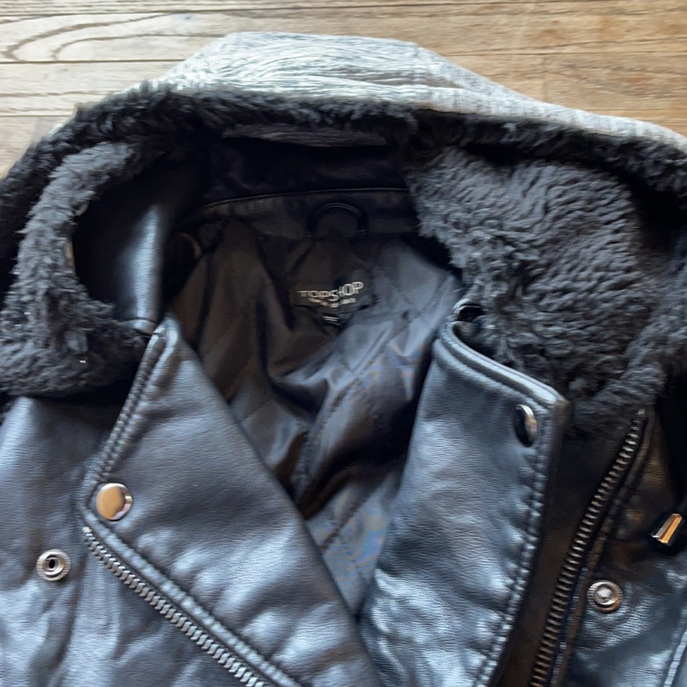 Top Shop Leather Jacket - Picture 2 of 8